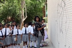 Mr Deepak Ramola - Painting Session with Students